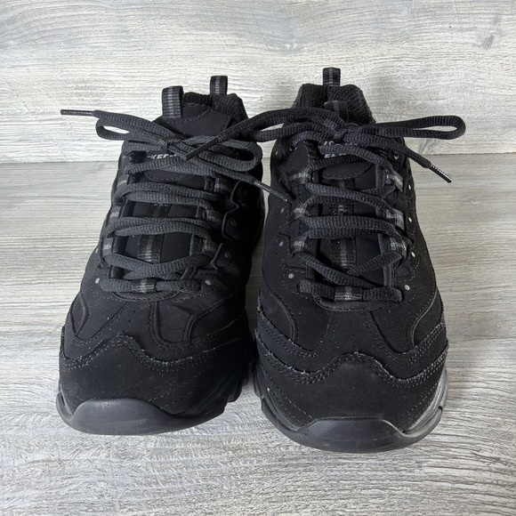 Skechers D'Lites 11949 Black Memory Foam Athletic Sneakers Women's Size US 8.5 - Picture 5 of 11